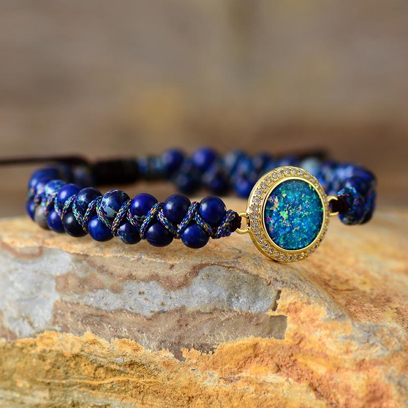 Bländande Jasper & Opal Armband