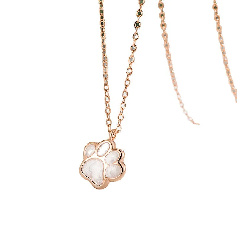Halsband med Tass Charm