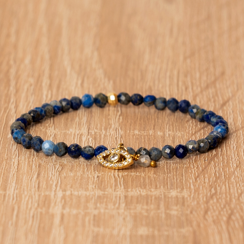 Lapis Lazuli Ondskefullt Öga Armband