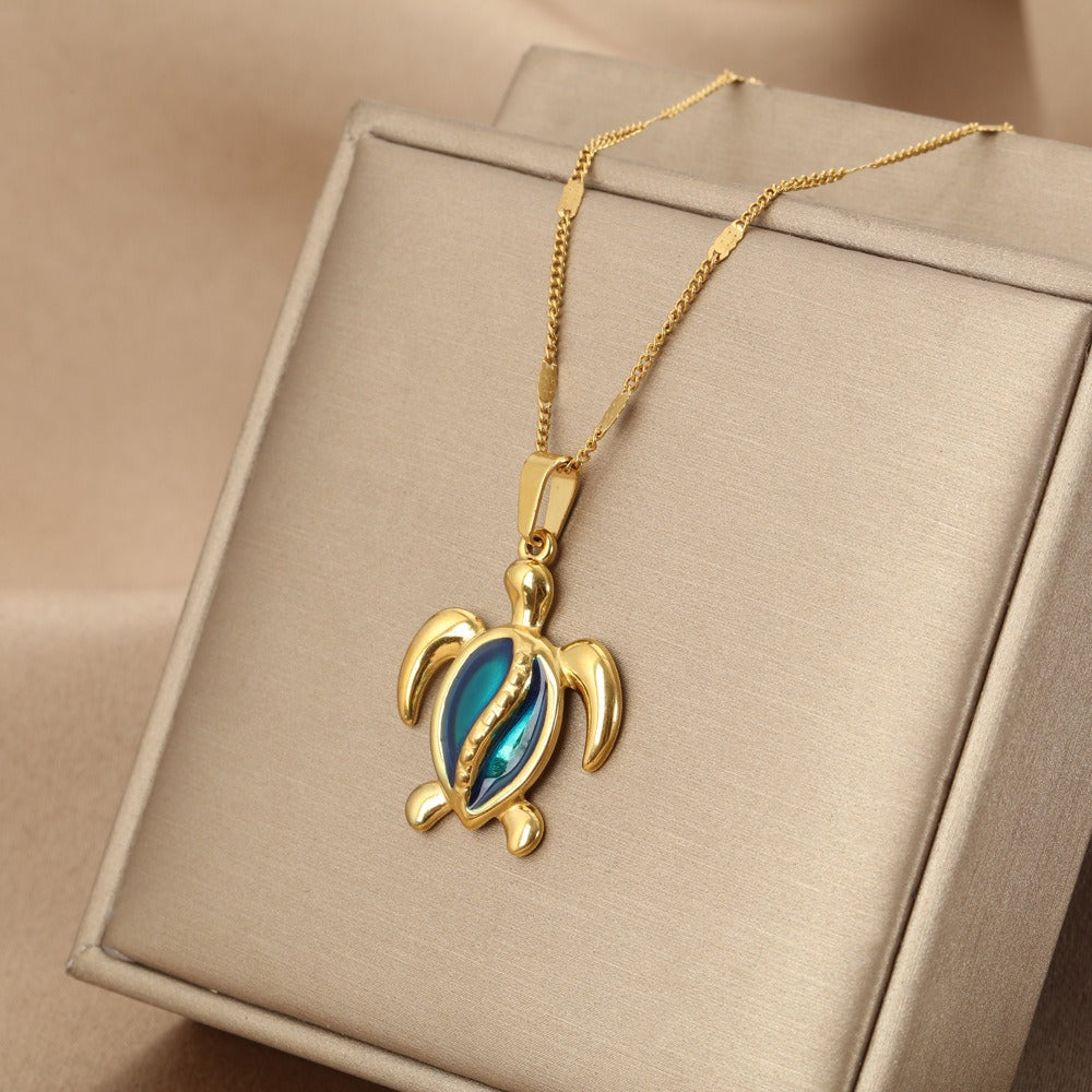 Ocean Dreams Blå Sköldpadds Halsband