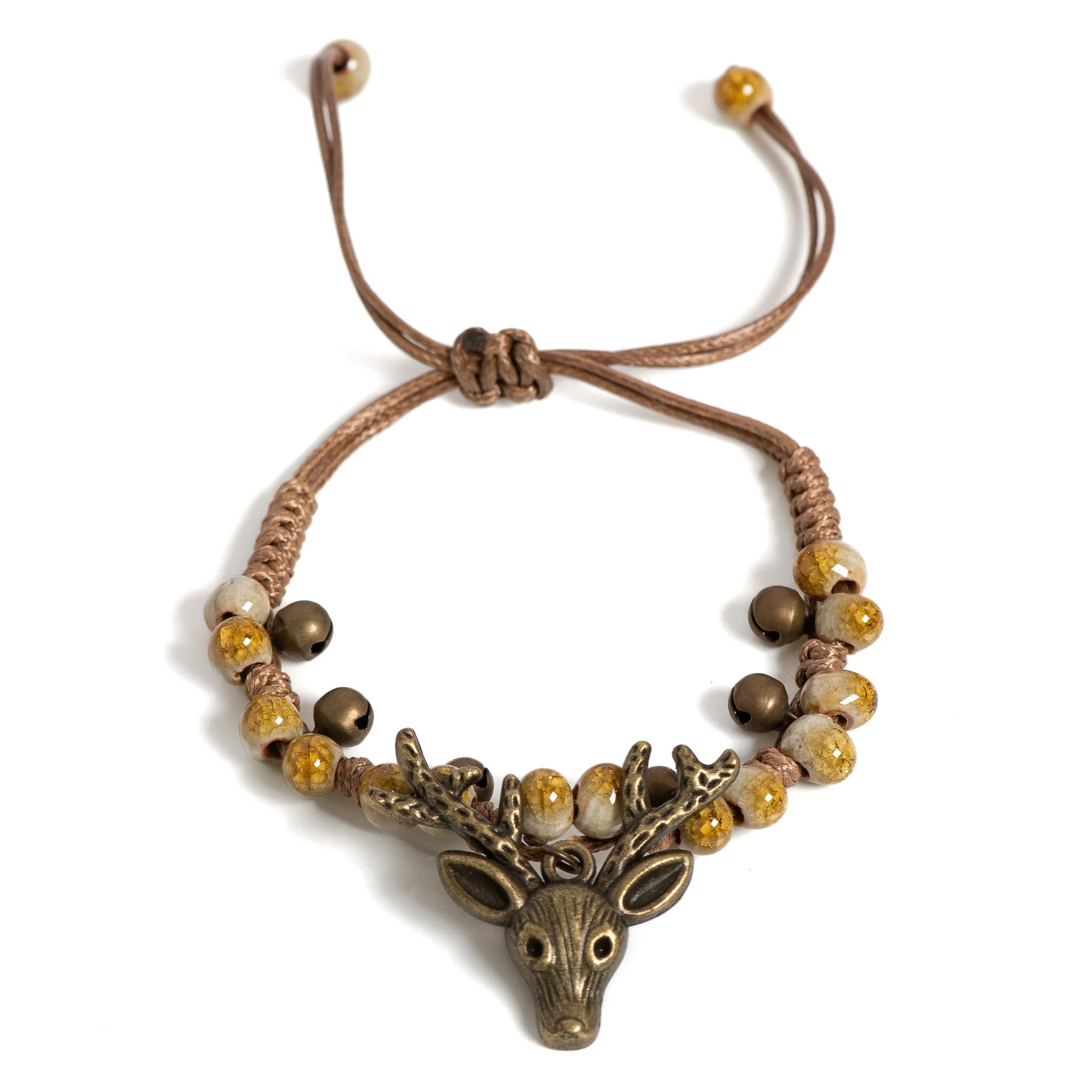 Handgjord Keramisk Fawn Charm Armband