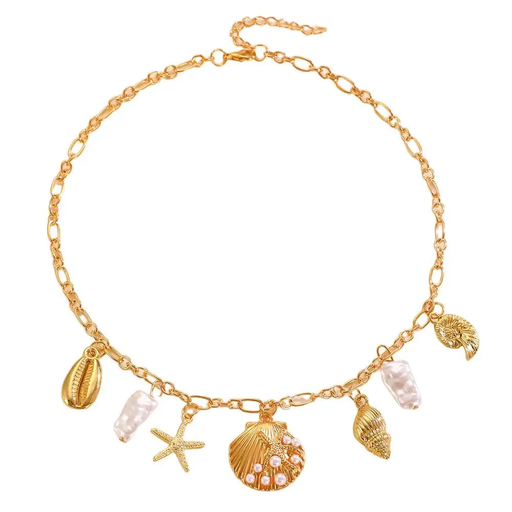 Pärl Sjöstjärna Havskatter Halsband