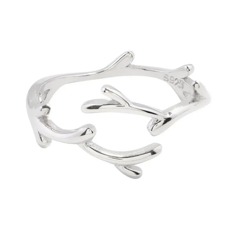 Ring i sterlingsilver med gren