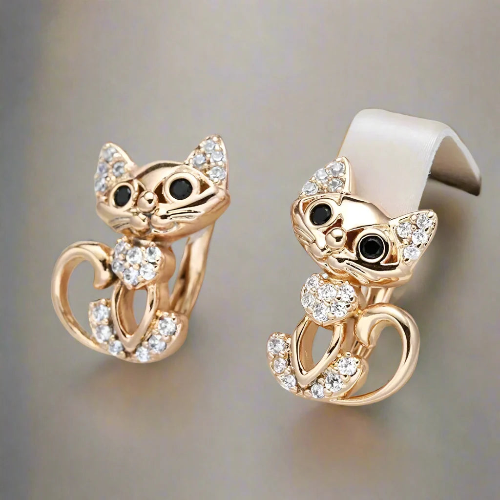 Eleganta Zirkonia Kattörhängen