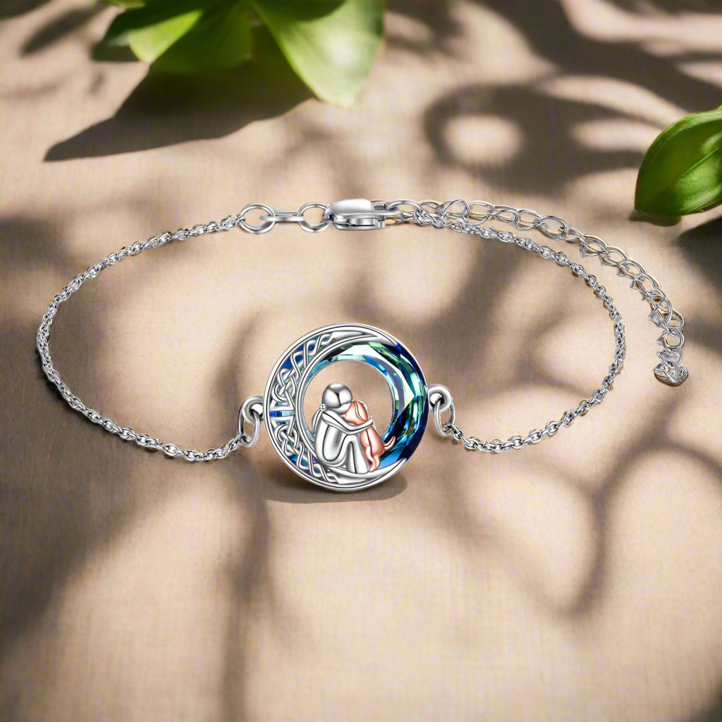 Justerbar hundberlock i sterling silver
