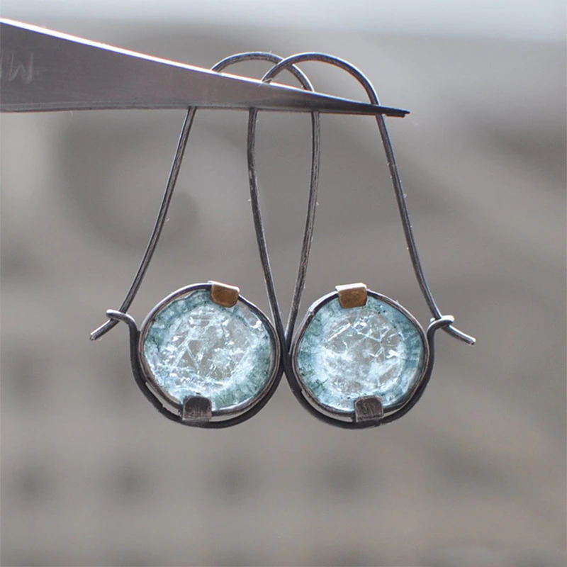 Vintage Ocean Crystal Örhängen