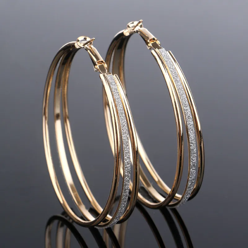 Vintage Ljusa Hoops Örhängen