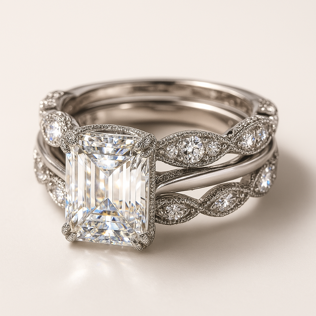 Blank vintagesilverring i lager