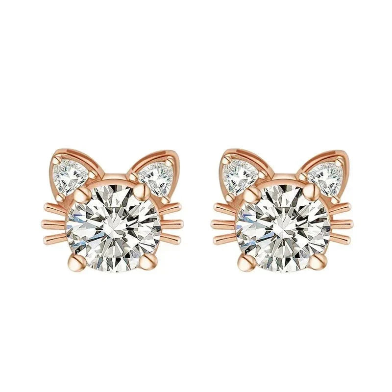Moissanite Örhängen i Roséguld i 925 Sterling Silver