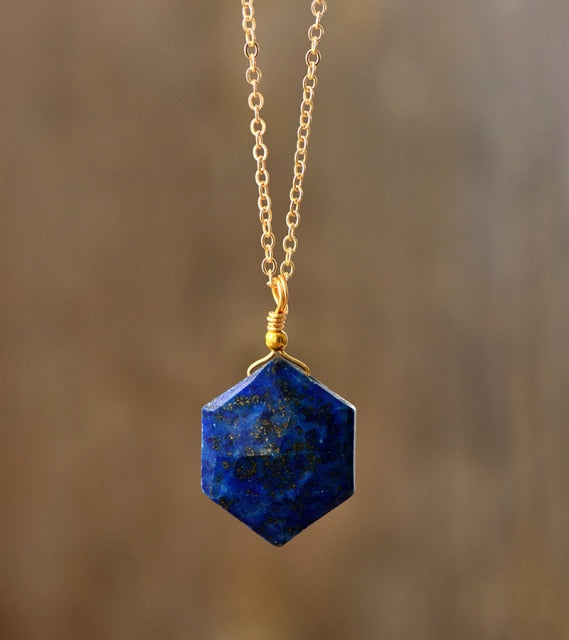 Hexagon Hänge Halsband